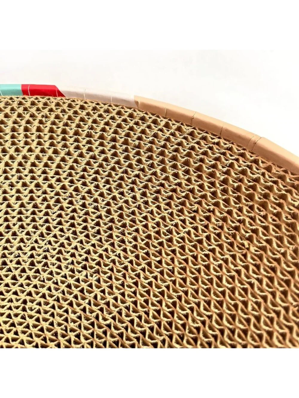 New Oval Cat Scratcher Lounge Bed Durable Scratch Pad for Large Cats